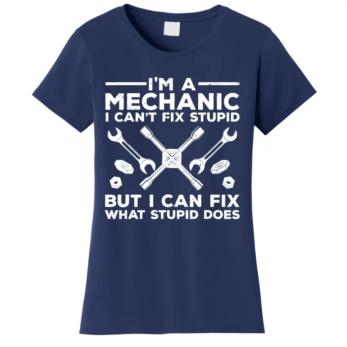 Funny Mechanic For Dad Car Auto Diesel Automobile Garage Women's T-Shirt