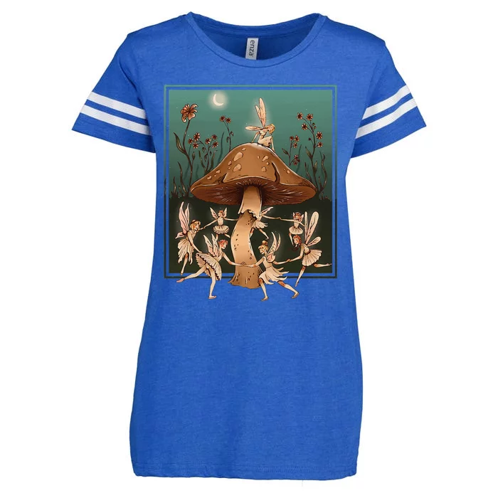 Fairies Mushroom Enza Ladies Jersey Football T-Shirt