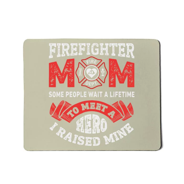 Firefighter Mom Firewoman Proud Moms Mother's Day Vintage Mousepad