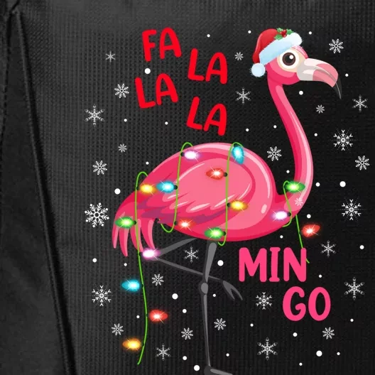 Family Matching Funny Fa La La La Mingo Flamingo Christmas Gift City Backpack