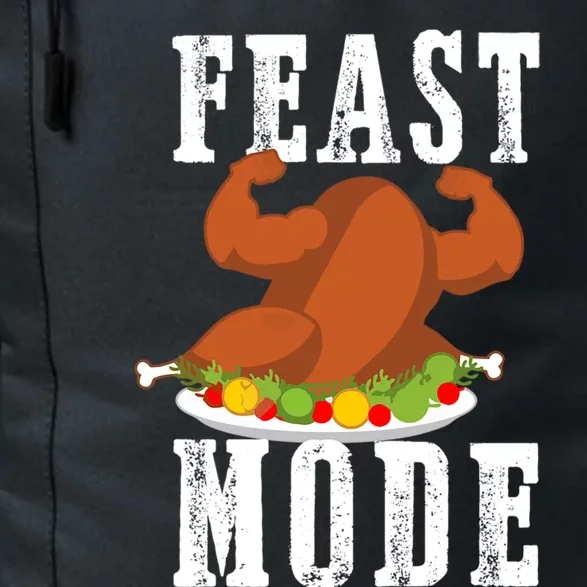 Feast Mode Funny Turkey Muscle Flex Thanksgiving Gift Daily Commute Backpack