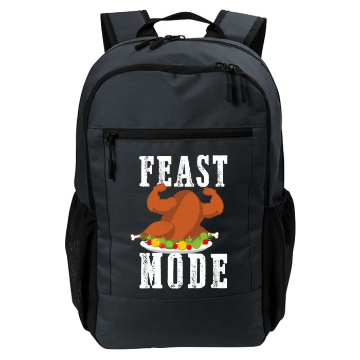 Feast Mode Funny Turkey Muscle Flex Thanksgiving Gift Daily Commute Backpack