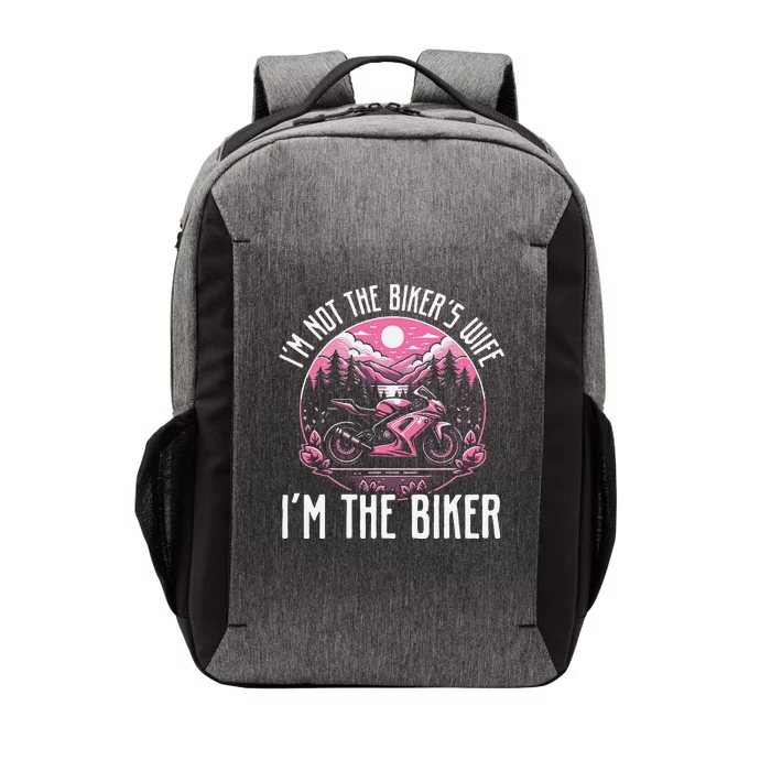 Funny Motorcycle For Women Not BikerS Wife IM The Biker Vector Backpack