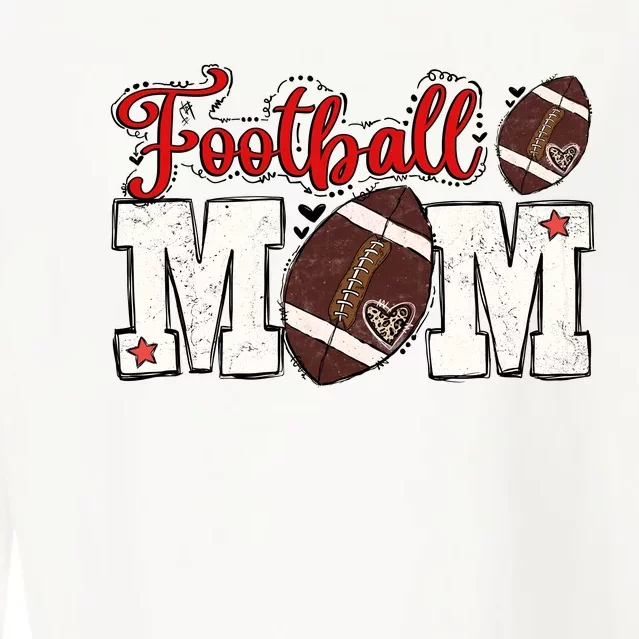 Football Mom Cropped Pullover Crew