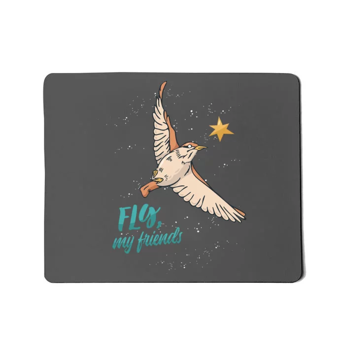 Fly My Friends Bird Star Mousepad