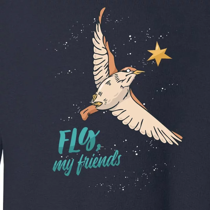 Fly My Friends Bird Star Toddler Sweatshirt