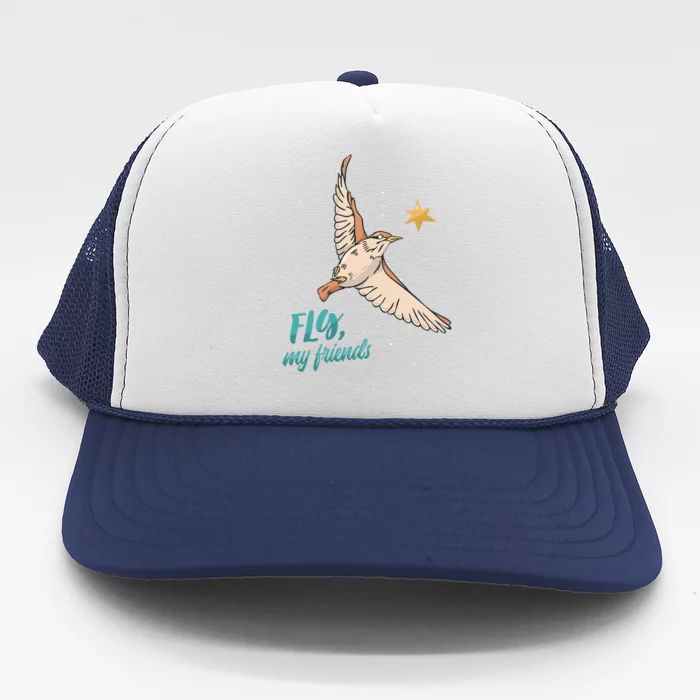 Fly My Friends Bird Star Trucker Hat