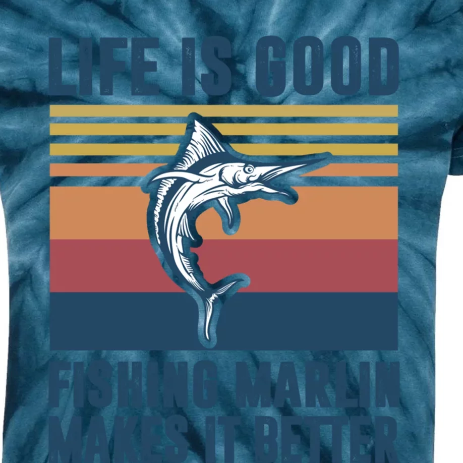 Freshwater Marlin Fish Marlin Fishing Gifts Kids Tie-Dye T-Shirt