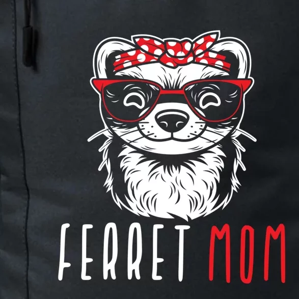 Ferret Mom Funny Animal Lover Weasel Mother Mama Funny Gift Daily Commute Backpack