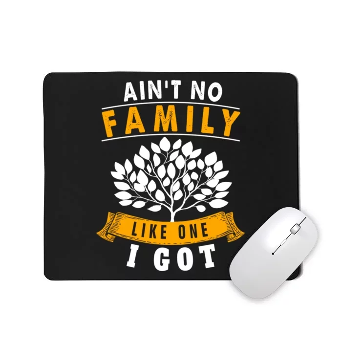 Funny Matching Family Gift Aint No Family Like The One I Got Mousepad