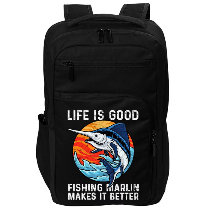 Freshwater Marlin Fish Marlin Fishing Gifts Impact Tech Backpack