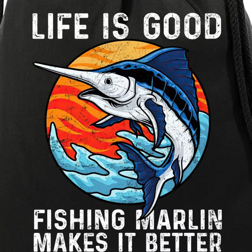 Freshwater Marlin Fish Marlin Fishing Gifts Drawstring Bag