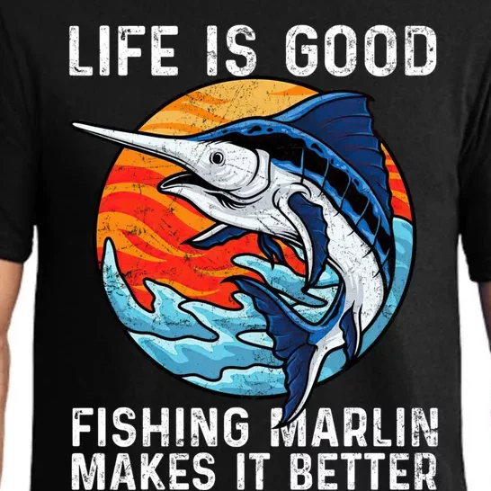 Freshwater Marlin Fish Marlin Fishing Gifts Pajama Set