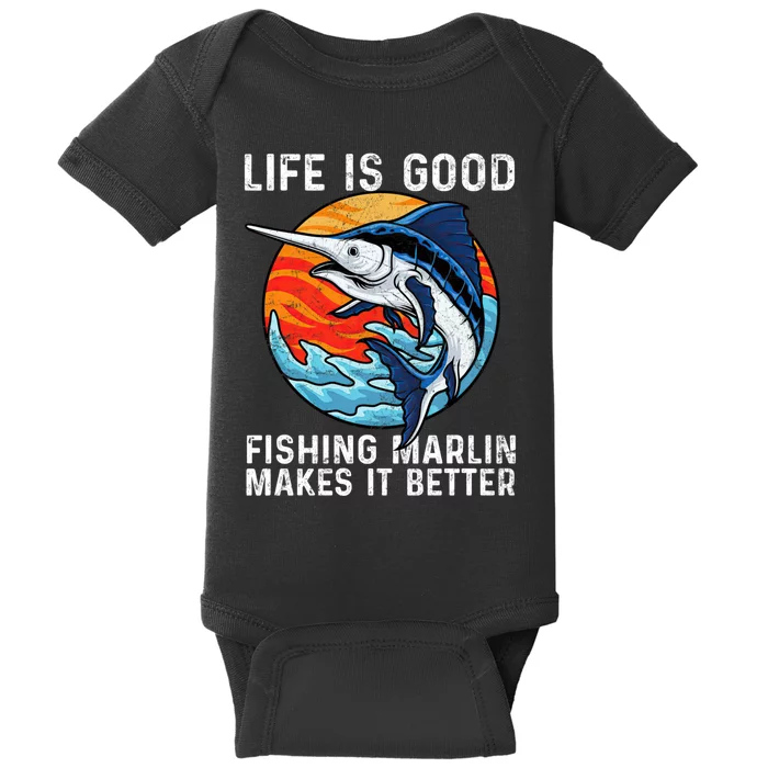 Freshwater Marlin Fish Marlin Fishing Gifts Baby Bodysuit