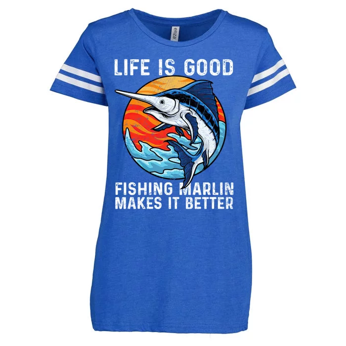 Freshwater Marlin Fish Marlin Fishing Gifts Enza Ladies Jersey Football T-Shirt