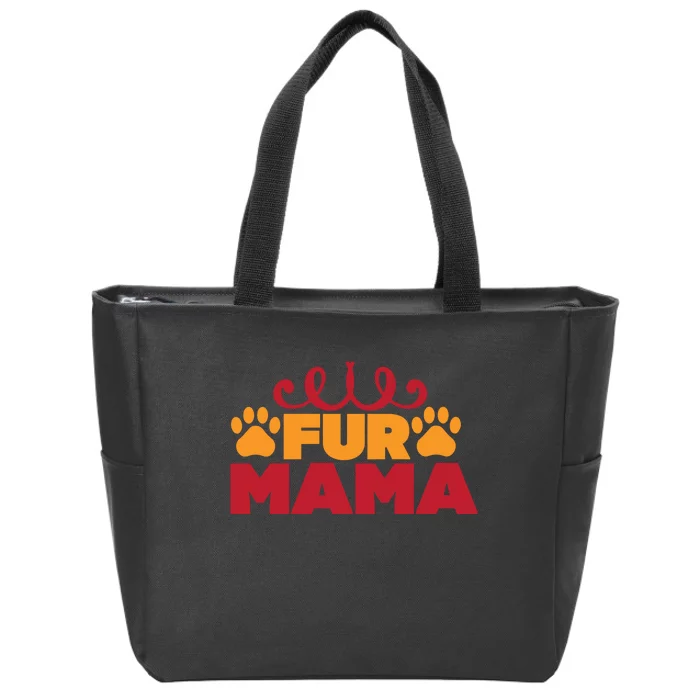 Fur Mama Zip Tote Bag