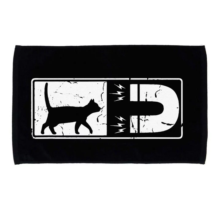 Funny Magnet For Pussy Cat Lover Valentines Day Microfiber Hand Towel