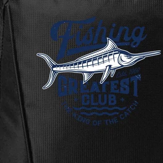 Fishing Marlin Greatest Club Estd 1968 City Backpack