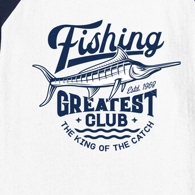 Fishing Marlin Greatest Club Estd 1968 Baseball Sleeve Shirt