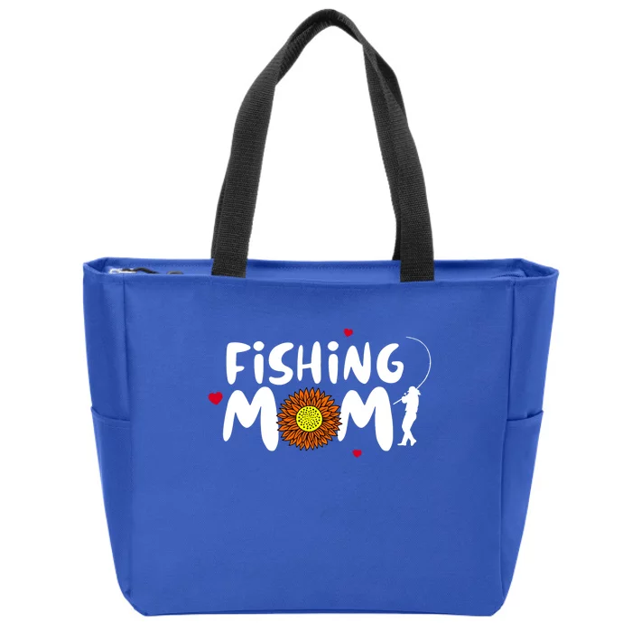 Fishing Mom Gift Zip Tote Bag