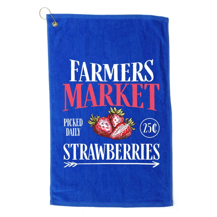 Farm Market Garden Strawberry Farmers Delicious Fruit Lover 8911 Platinum Collection Golf Towel