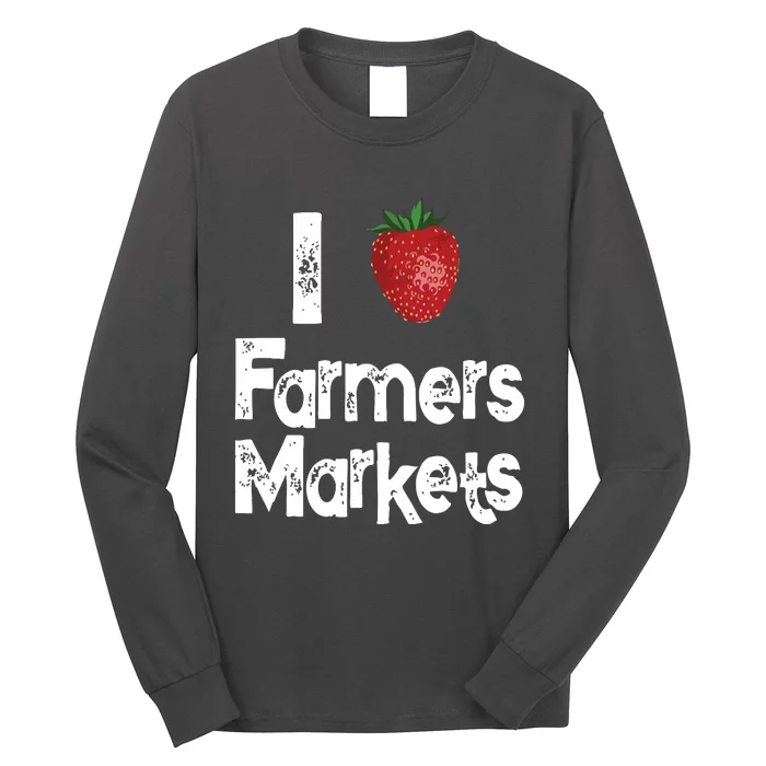 Farm Market Garden Strawberry Farmers Delicious Fruit Lover Long Sleeve Shirt