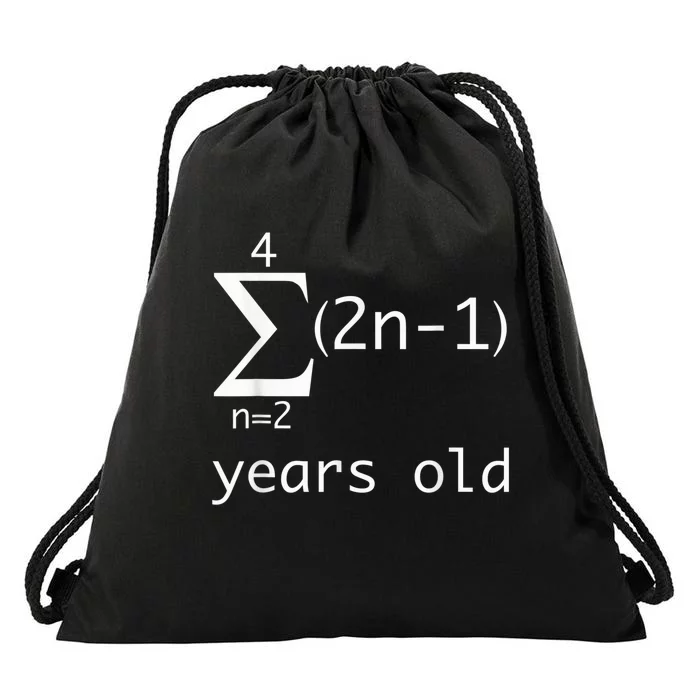 Funny Math Geek Shirt-15th Birthday 15 Years Old Boy, Girl Drawstring Bag