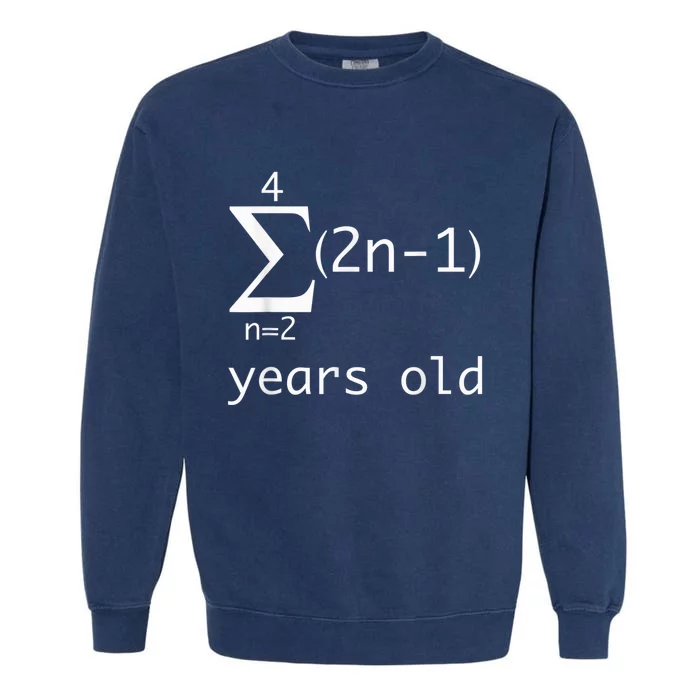 Funny Math Geek Shirt-15th Birthday 15 Years Old Boy, Girl Garment-Dyed Sweatshirt