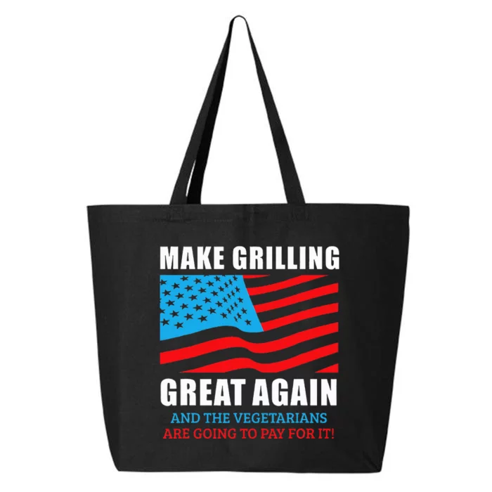 Funny Make Grilling Great Again Trump Bbq Pit Master Dad 25L Jumbo Tote