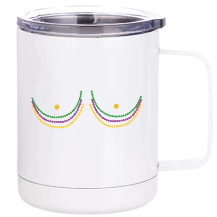 Funny Mardi Gras Carnival Lover Front & Back 12oz Stainless Steel Tumbler Cup