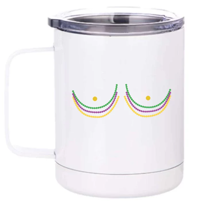 Funny Mardi Gras Carnival Lover Front & Back 12oz Stainless Steel Tumbler Cup