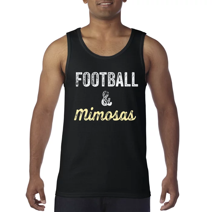 Football & Mimosas Gift Game Day Sunday Mom Wife Sports Tank Top