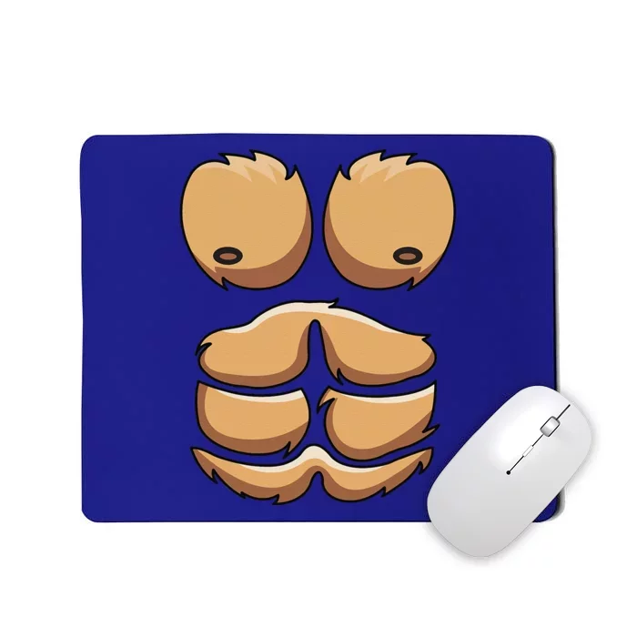 Funny Monkey Gorilla Chest Costume Halloween Mousepad