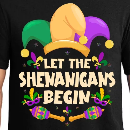 Funny Mardi Gras Let The Shenanigans Begin Pajama Set