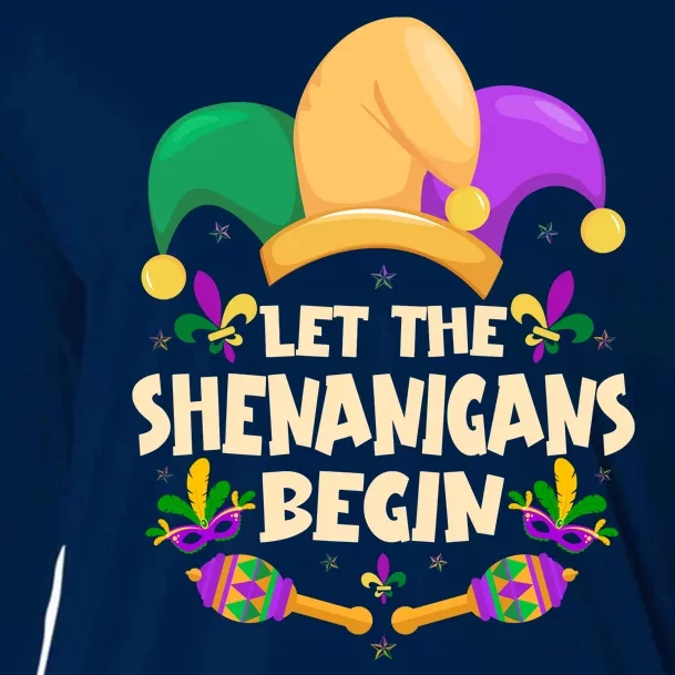 Funny Mardi Gras Let The Shenanigans Begin Cooling Performance Long Sleeve Crew