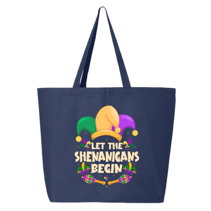 Funny Mardi Gras Let The Shenanigans Begin 25L Jumbo Tote