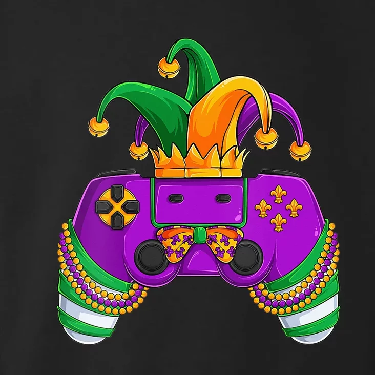 Funny Mardi Gras Video Games Controller Jester Hat Gamer Toddler Hoodie