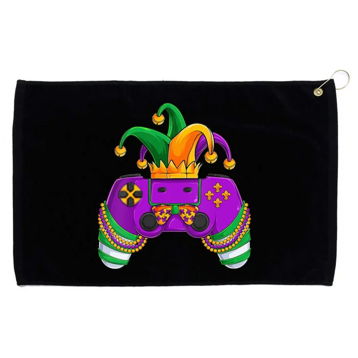 Funny Mardi Gras Video Games Controller Jester Hat Gamer Grommeted Golf Towel