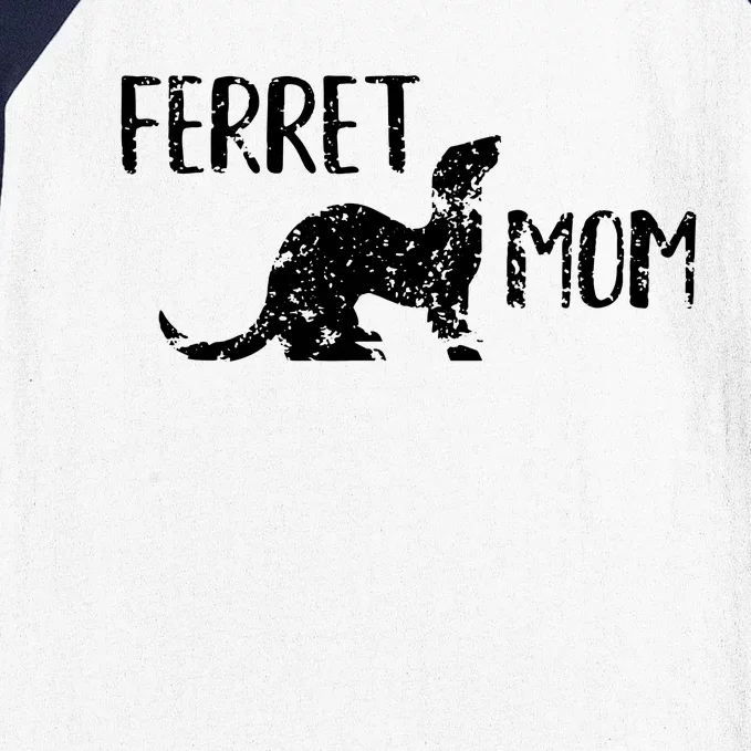 Ferret Mom Gift For The Ferret Lover And Enthusiasts Baseball Sleeve Shirt