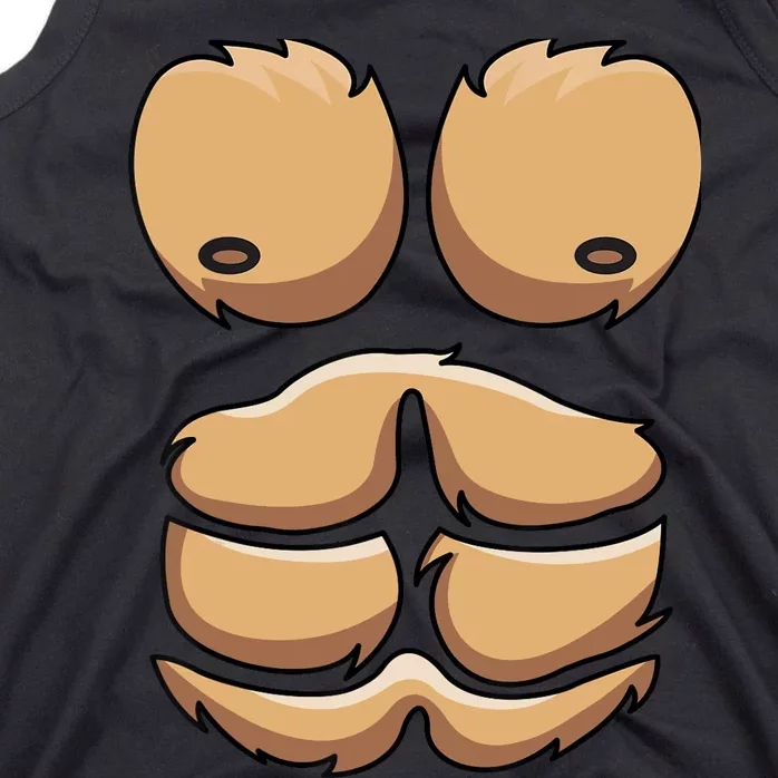 Funny Monkey Gorilla Chest Costume Halloween Tank Top