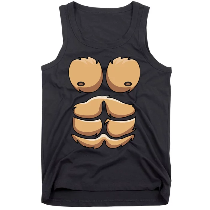 Funny Monkey Gorilla Chest Costume Halloween Tank Top