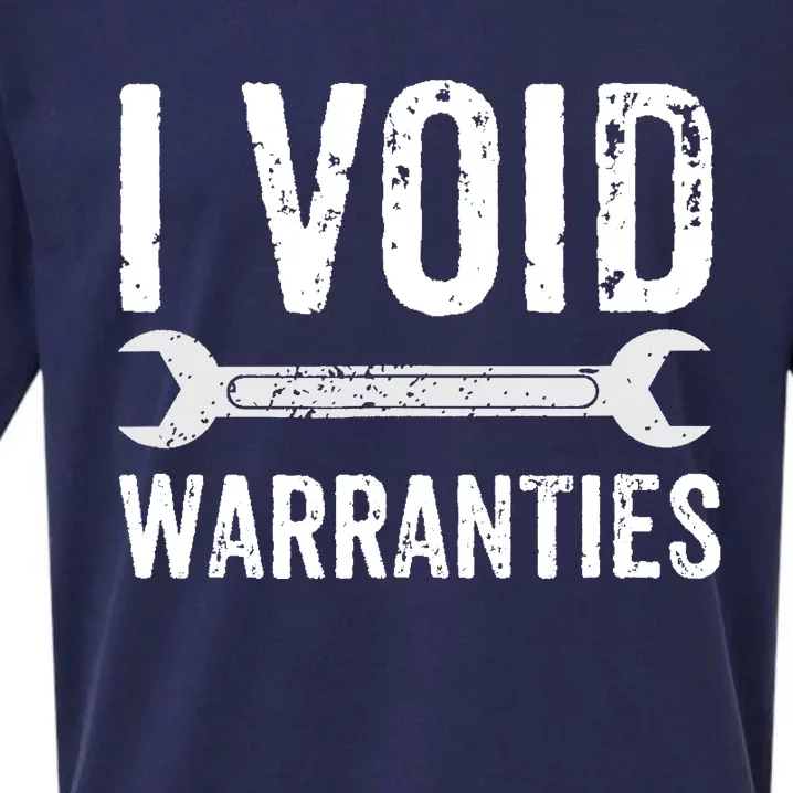 Funny Mechanic Gifts For Him I Void Warranties Sueded Cloud Jersey T-Shirt