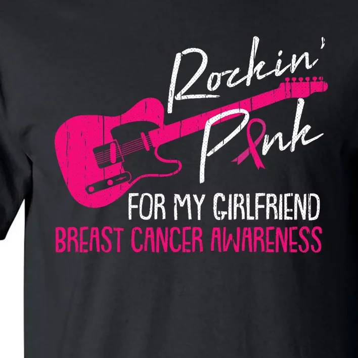 For My Girlfriend Breast Cancer Awareness Boyfriend Warrior Tall T-Shirt