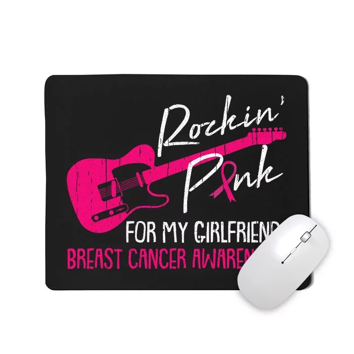 For My Girlfriend Breast Cancer Awareness Boyfriend Warrior Mousepad