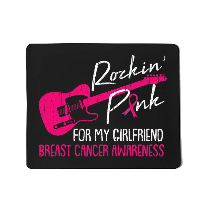 For My Girlfriend Breast Cancer Awareness Boyfriend Warrior Mousepad