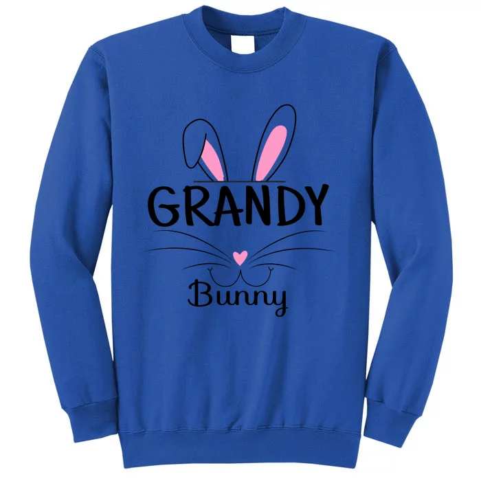 Family Matching Grandy Bunny Graphic Easter Costume Grandy Gift Tall Sweatshirt