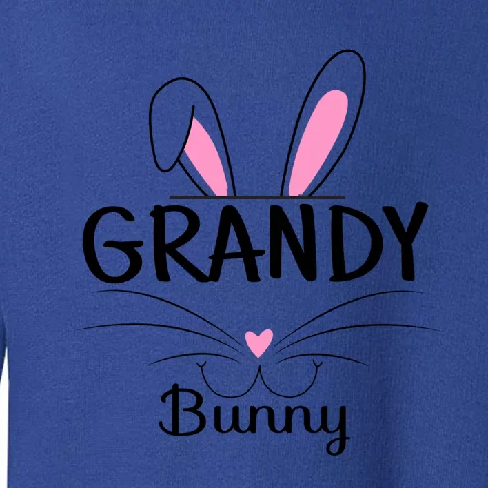 Family Matching Grandy Bunny Graphic Easter Costume Grandy Gift Toddler Sweatshirt