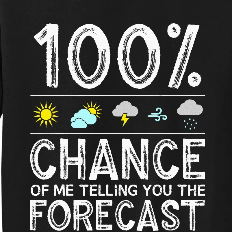 Funny Meteorology Gift Weather Enthusiasts Cool Weatherman Tall Sweatshirt