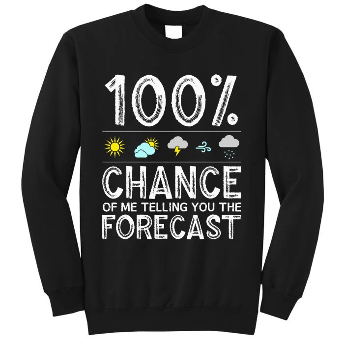 Funny Meteorology Gift Weather Enthusiasts Cool Weatherman Tall Sweatshirt