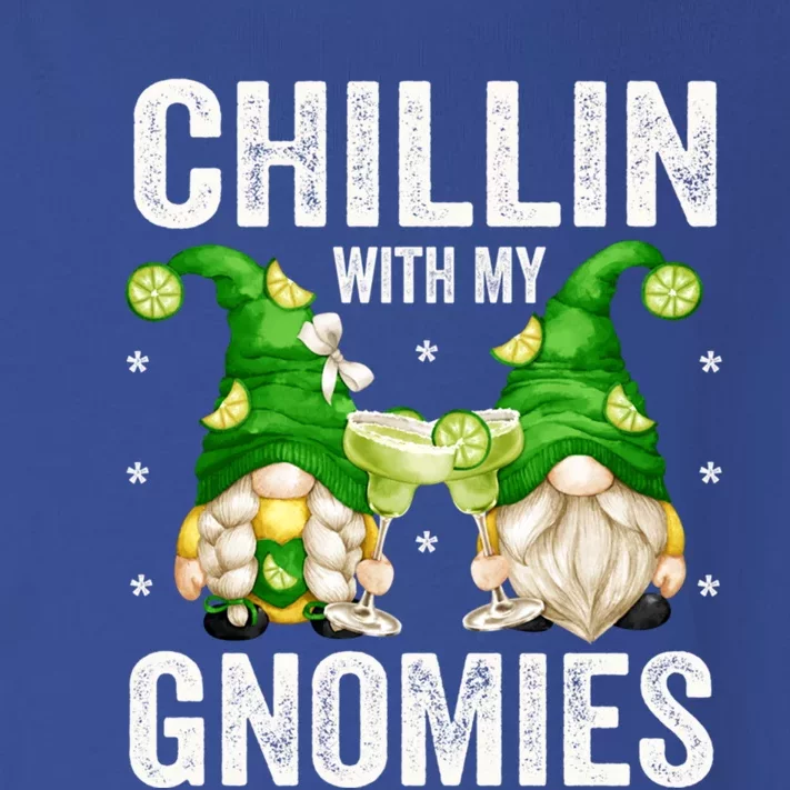 Funny Margarita Gnomes Chillin With My Gnomies Funny Gift Toddler Long Sleeve Shirt